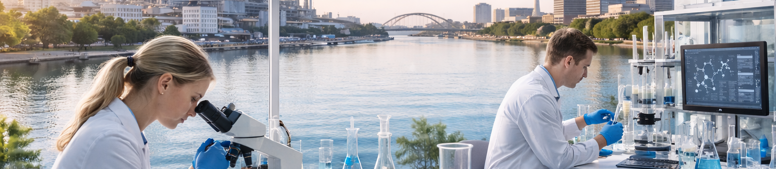 Arbeitsalltag im Labor der RheinMembran GmbH in Ludwigshafen